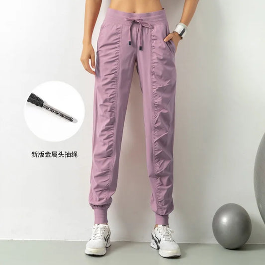 Sports Pants Women's Loose Quick-drying High-elastic Pants Casual Foot-toe Sweatpants Yoga Pants Breathable Fitness Running
