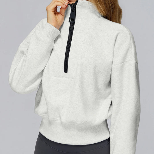 هودي شتوي دافئ وعملي للنساء، يناسب اليوغا والتمارين والطلعات اليومية بأناقة وراحة