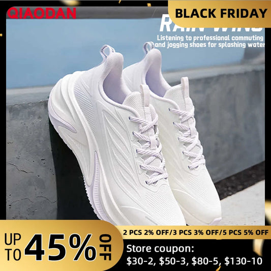 QIAODAN Yuyi 5 2025، جلد مقاوم للمويه، مضاد للانزلاق، امتصاص صدمات، مثالي للجري والخريف