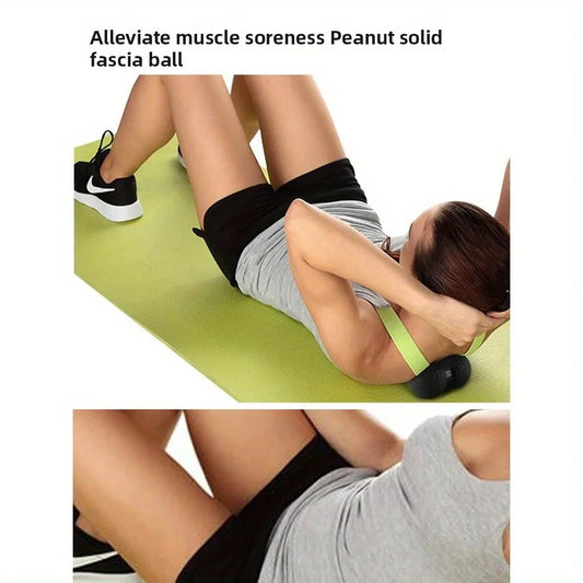 كرة مساج مزدوجة لتخفيف توتر العضلات، القدم، الرقبة، واليوغا