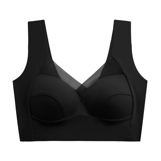 صدرية رياضية نسائية بلا حمالات، داعمة ومناسبة للمقاسات الكبيرة.